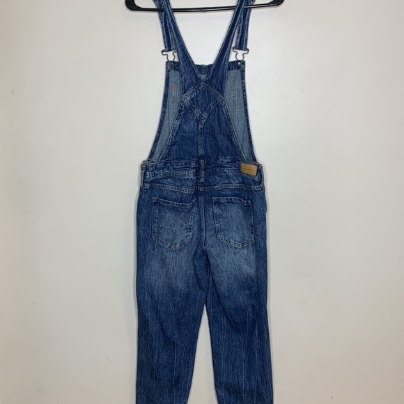 Aeropostale | Dark Denim Adjustable Distressed Fitted Back Pocket Overall Size S - Picture 5 of 12